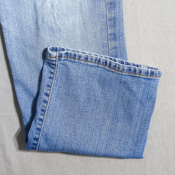 Lauren Ralph Lauren jeans women's size 10? (32) hard washed denim blue straight - Picture 10 of 15